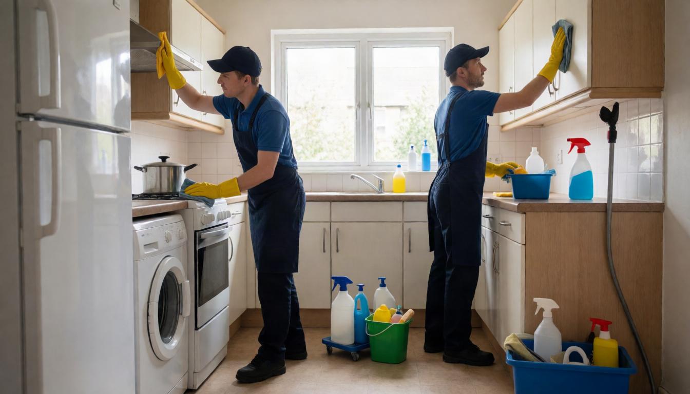 Move-out cleaning for handover